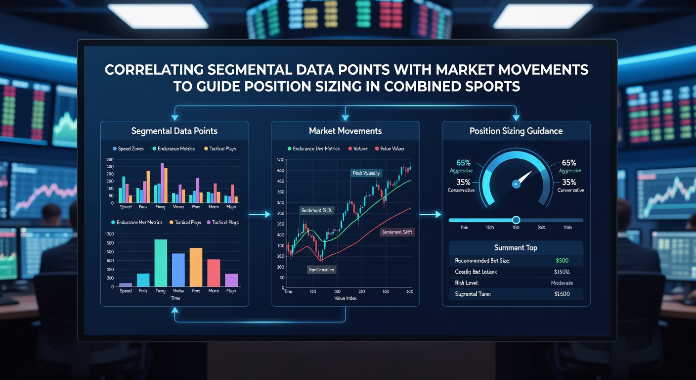 Illustration of position sizing adjustments derived from segmental correlations in live multi-sport betting environments
