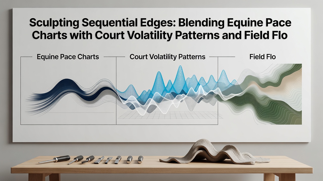 Layered calibration matrix displaying combined pace, volatility, and flow data streams for multi-sport wager sizing