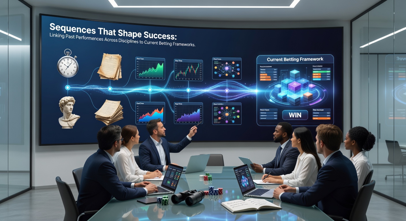 Analysts reviewing multi-sport performance sequence models on large screens in a data operations center