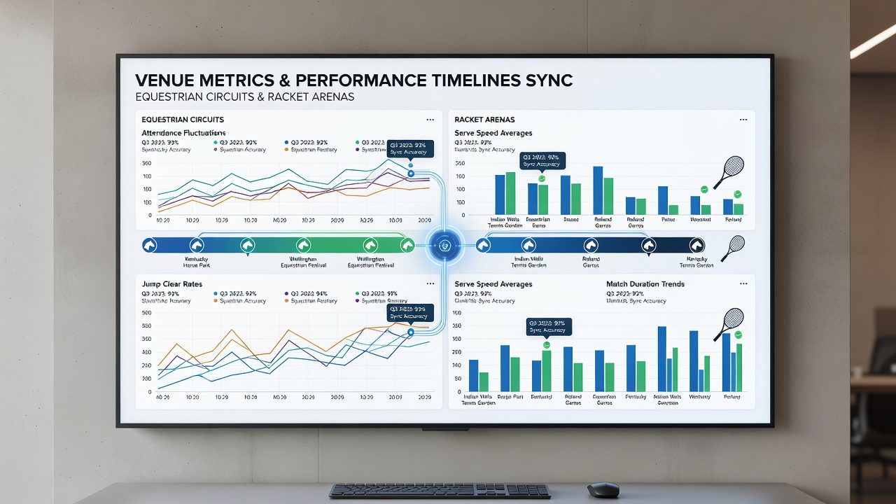 Infographic illustrating data synchronization between venue conditions and event timelines for refined accumulator betting across multiple sports